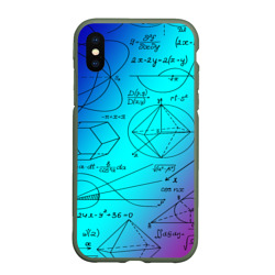 Чехол для iPhone XS Max матовый Неоновая формула