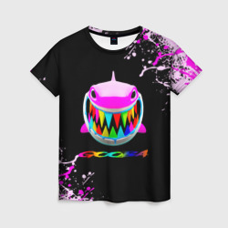 Женская футболка 3D 6ix9ine - GOOBA - краска