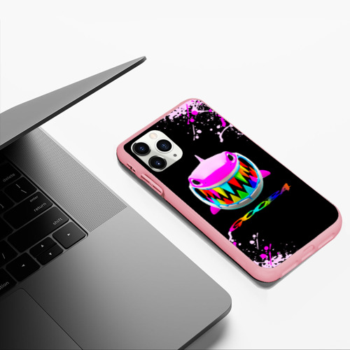 Чехол для iPhone 11 Pro Max матовый 6ix9ine - GOOBA - краска, цвет баблгам - фото 5