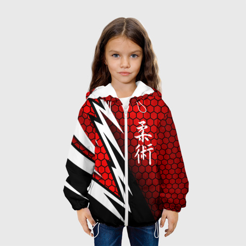 Детская куртка 3D Джиу - Джитсу : Красная броня, цвет белый - фото 4