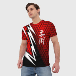 Мужская футболка 3D Джиу - Джитсу : Красная броня - фото 2
