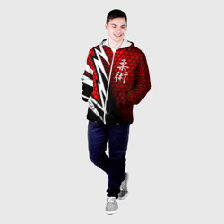 Мужская куртка 3D Джиу - Джитсу : Красная броня - фото 2