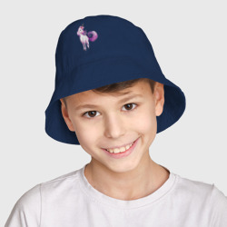 Детская панама хлопок Единорог с фиолетовой гривой - фото 2