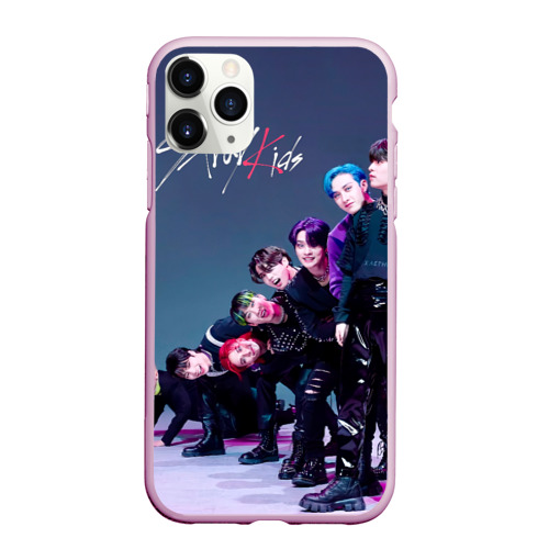 Чехол для iPhone 11 Pro матовый Stray Kids K Idols, цвет розовый