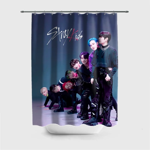 Штора 3D для ванной Stray Kids K Idols