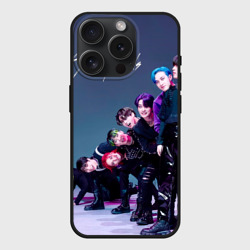 Чехол силиконовый для Apple iPhone 15 Pro матовый Stray Kids K Idols