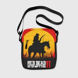 Сумка через плечо 3D Red Dead Redemption 2 - закат
