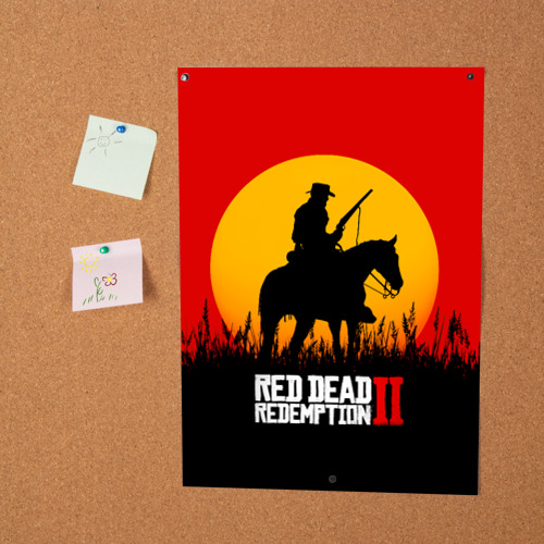 Постер Red Dead Redemption 2 - закат - фото 2