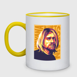 Кружка двухцветная Nirvana - Cobain