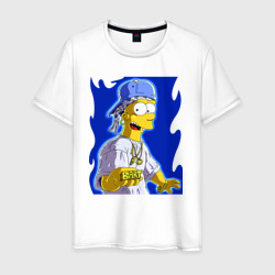 Мужская футболка хлопок Крутой Барт Симпсон - dude