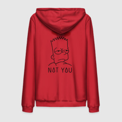 Мужская толстовка на молнии хлопок Bart Simpson - not you