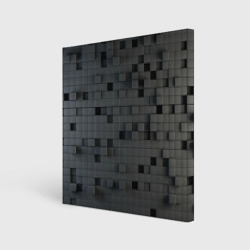 Холст квадратный Пиксельный объёмный паттерн