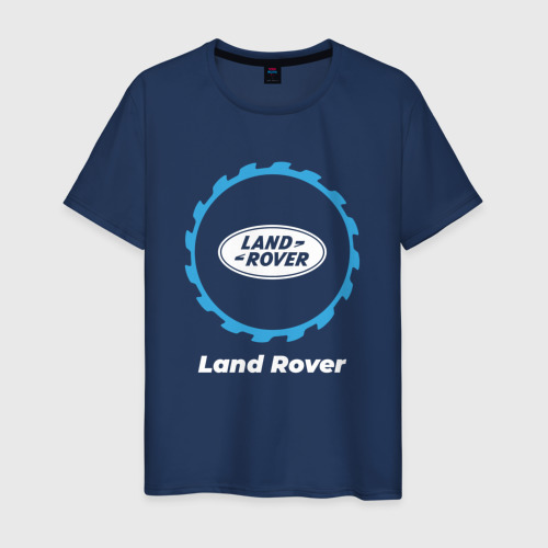 Мужская футболка из хлопка с принтом Land Rover в стиле Top Gear, вид спереди №1