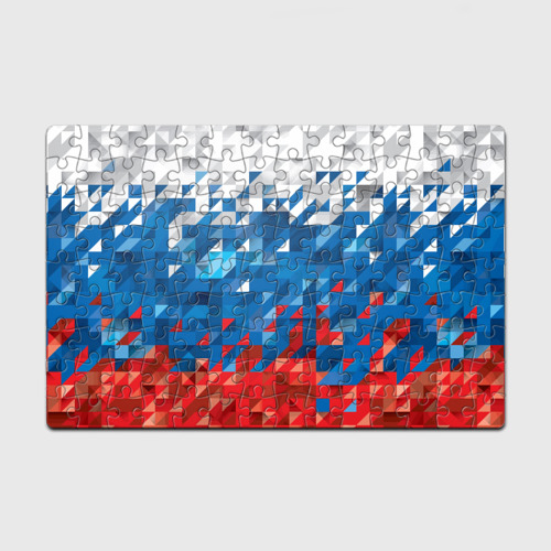 Головоломка Пазл магнитный 126 элементов Полигональный флаг России!