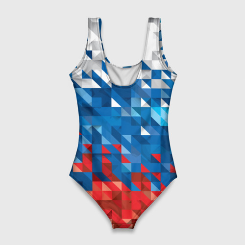 Женский купальник 3D Полигональный флаг России!, цвет 3D печать - фото 2