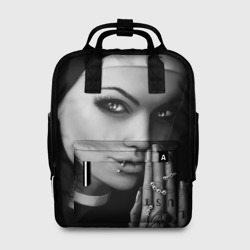 Женский рюкзак 3D Готическая монашка с татуировкой Страсть