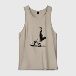 Мужская майка хлопок Трафарет фриза