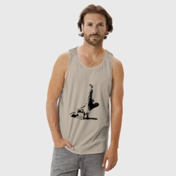 Мужская майка хлопок Трафарет фриза - фото 2