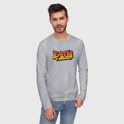 Мужской лонгслив хлопок B-boy graffiti style - фото 2