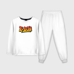 Детская пижама с лонгсливом хлопок B-boy graffiti style