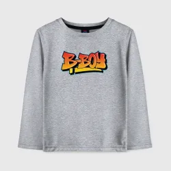 Детский лонгслив хлопок B-boy graffiti style