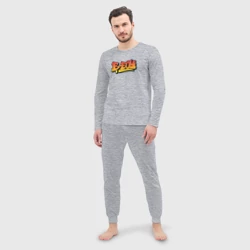 Мужская пижама с лонгсливом хлопок B-boy graffiti style - фото 2