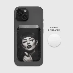 Картхолдер Magsafe магнитный Девушка - вампир - фото 2
