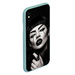 Чехол для iPhone XS Max матовый Девушка - вампир - фото 2