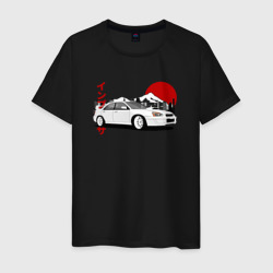 Мужская футболка хлопок Subaru Impreza WRX Sti Retro JDM