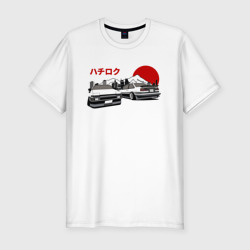 Мужская футболка хлопок Slim Toyota AE86 Truenno