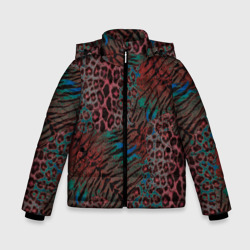 Зимняя куртка для мальчиков 3D Тигровый  леопардовый узор 