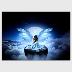 Поздравительная открытка Плачущий ангел - девушка