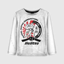 Детский лонгслив 3D Jiujitsu emblem Джиу-джитсу