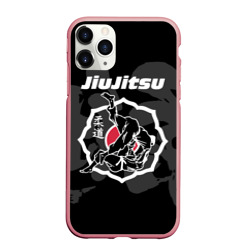 Чехол для iPhone 11 Pro Max матовый Jiu-jitsu throw logo