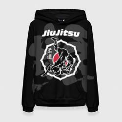 Женская толстовка 3D Jiu-jitsu throw logo