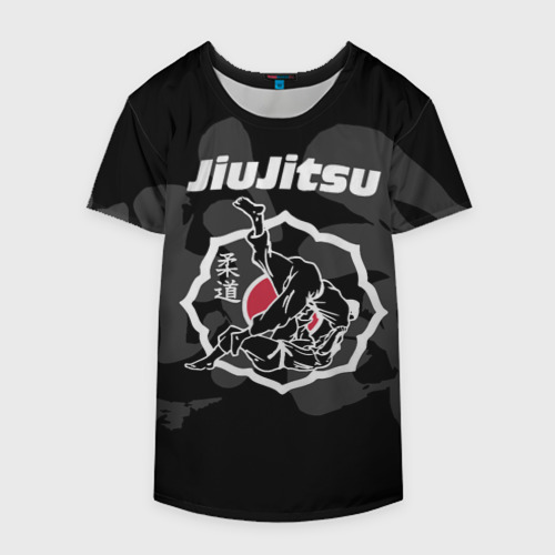 Накидка на куртку 3D Jiu-jitsu throw logo, цвет 3D печать - фото 4