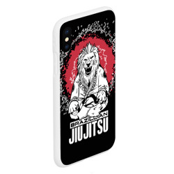 Чехол для iPhone XS Max матовый Jiu-Jitsu red sun Brazil - фото 2