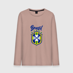 Мужской лонгслив хлопок Brasil Football