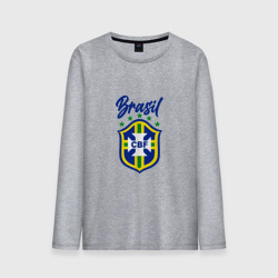 Мужской лонгслив хлопок Brasil Football