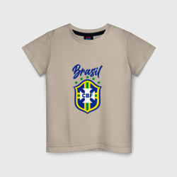 Детская футболка хлопок Brasil Football