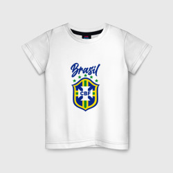 Детская футболка хлопок Brasil Football