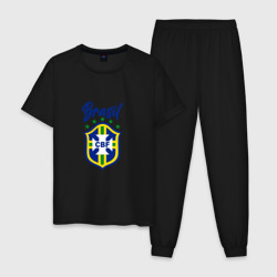 Мужская пижама хлопок Brasil Football