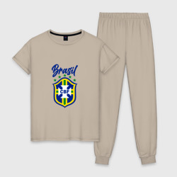 Женская пижама хлопок Brasil Football