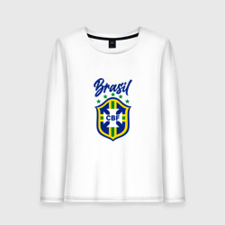 Женский лонгслив хлопок Brasil Football