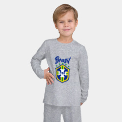 Детская пижама с лонгсливом хлопок Brasil Football - фото 2
