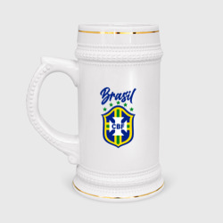 Кружка пивная Brasil Football