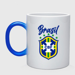 Кружка хамелеон Brasil Football