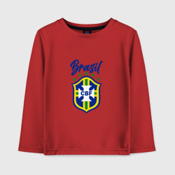 Детский лонгслив хлопок Brasil Football