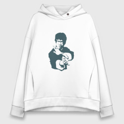 Женское худи Oversize хлопок Bruce Lee