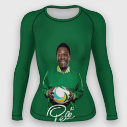 Женский рашгард 3D Пеле Pele легенда футбола